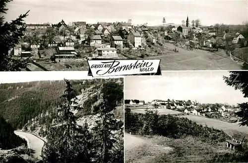 AK / Ansichtskarte Bernstein_Wald Panorama Strasse Ortsansicht Bernstein_Wald