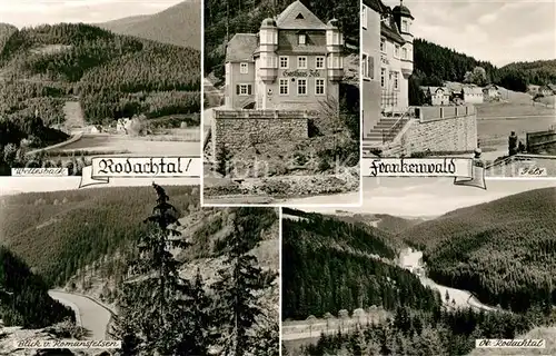 AK / Ansichtskarte Bernstein_Wald Wellesback Gasthaus Fels Romansfelsen Rodachtal Bernstein_Wald