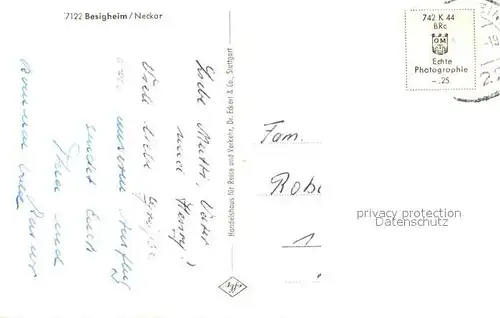 AK / Ansichtskarte Besigheim Stadtpanorama mit Neckar Fliegeraufnahme Besigheim