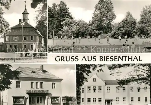 AK / Ansichtskarte Biesenthal Bernau Haus der Freundschaft Badestrand Biesenthal Bernau