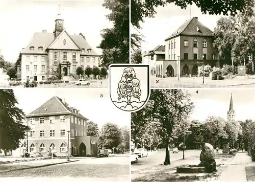 AK / Ansichtskarte Birkenwerder Rathaus Bahnhof Hauptstrasse Birkenwerder