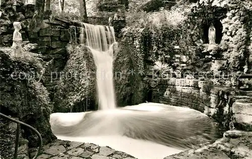 AK / Ansichtskarte Bitburg Mariengrotte Wasserfall Bitburg