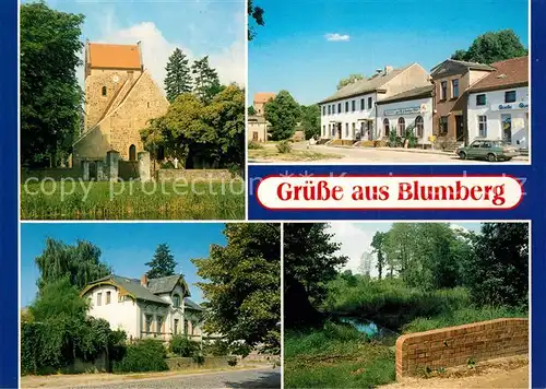 AK / Ansichtskarte Blumberg_Ahrensfelde Kirche Berliner Platz Berliner Strasse Lenne Park Blumberg Ahrensfelde