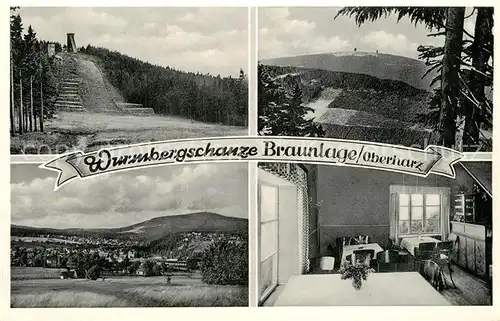 AK / Ansichtskarte Braunlage Wurmbergschanze Aussichtsturm  Braunlage