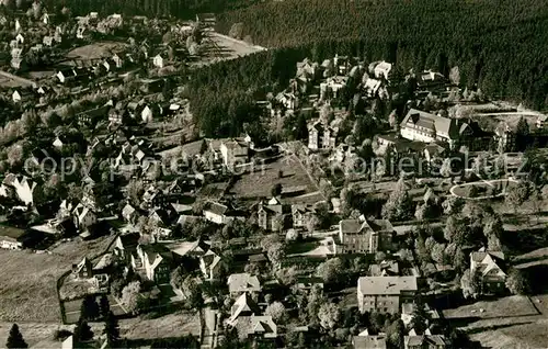 AK / Ansichtskarte Braunlage Fliegeraufnahme Huetteberg Villenviertel Braunlage