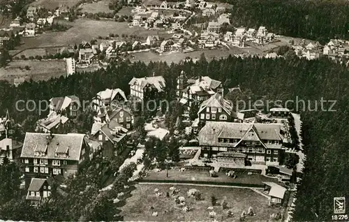 AK / Ansichtskarte Braunlage Fliegeraufnahme Villenviertel Braunlage