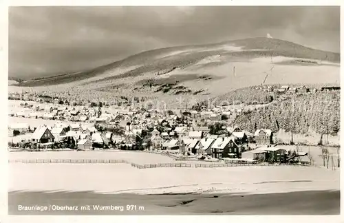 AK / Ansichtskarte Braunlage Wurmberg Winterlandschaft Braunlage