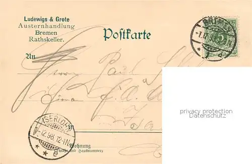 AK / Ansichtskarte Bremen Ratskeller Grosse Halle Bremen