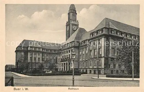 AK / Ansichtskarte Buer_Wiehengebirge Rathaus Buer Wiehengebirge