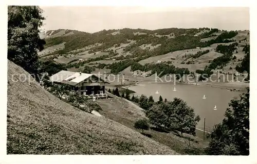 AK / Ansichtskarte Buehl_Alpsee Cafe Pension Gschwender Hof Buehl Alpsee