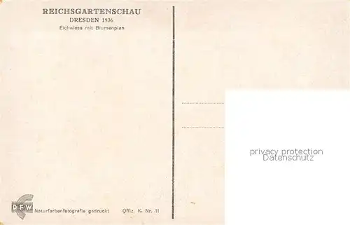 AK / Ansichtskarte Bundesgartenschau Dresden Eichwiese mit Blumenplan  