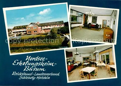 AK / Ansichtskarte Buesum_Nordseebad Nordsee Erholungsheim Reichsbund Buesum_Nordseebad