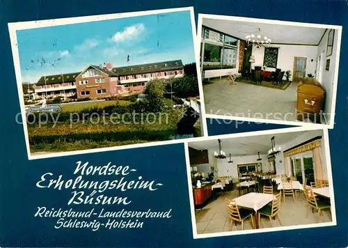 AK / Ansichtskarte Buesum_Nordseebad Erholungsheim Reichsbund Buesum_Nordseebad