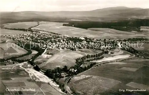 AK / Ansichtskarte Clausthal Zellerfeld Fliegeraufnahme Clausthal Zellerfeld