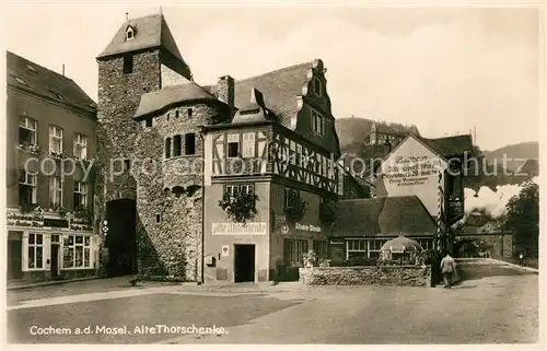 AK / Ansichtskarte Cochem_Mosel Alte Torschenke Fachwerkhaus Cochem Mosel