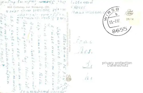 AK / Ansichtskarte Cottenau_Oberfranken Panorama Cottenau Oberfranken