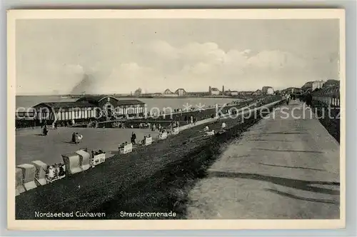 AK / Ansichtskarte Cuxhaven_Nordseebad Strandpromenade Cuxhaven_Nordseebad