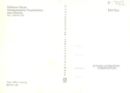AK / Ansichtskarte Dahlener_Heide Waldgaststaette Hospitalhuette  Dahlener_Heide