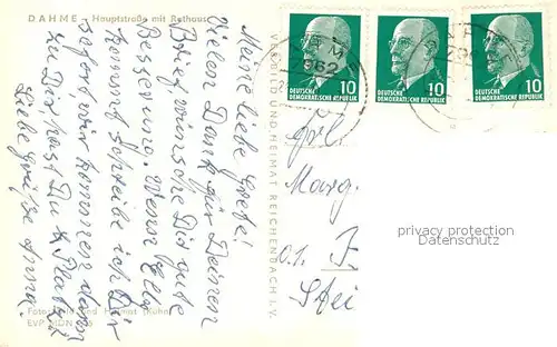 AK / Ansichtskarte Dahme_Mark Rathaus Hauptstrasse Dahme_Mark