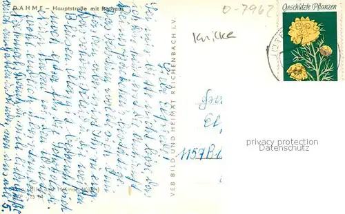 AK / Ansichtskarte Dahme_Mark Rathaus Hauptstrasse Dahme_Mark