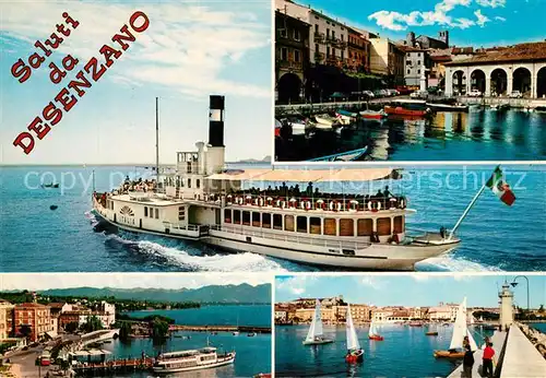 AK / Ansichtskarte Dampfer_Seitenrad Italia Desenzano Lago di Garda  