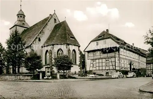 AK / Ansichtskarte Dassel_Solling Kirche und Ratskeller Dassel Solling