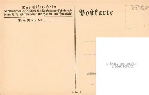 AK / Ansichtskarte Daun_Eifel Eifelheim Ferienheime fuer Handel und Industrie Daun_Eifel