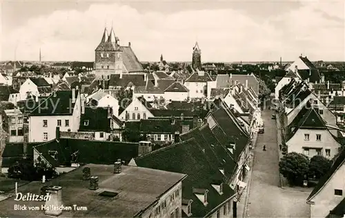 AK / Ansichtskarte Delitzsch Blick vom Halleschen Turm Delitzsch