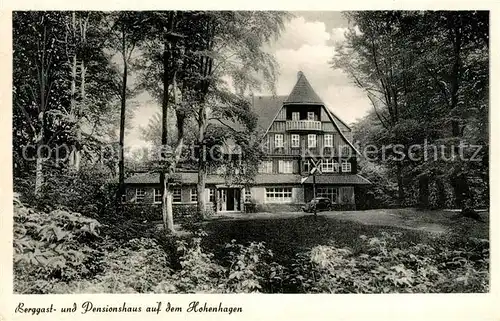 AK / Ansichtskarte Dransfeld Berggasthaus Pensionshaus auf dem Hohenhagen Dransfeld