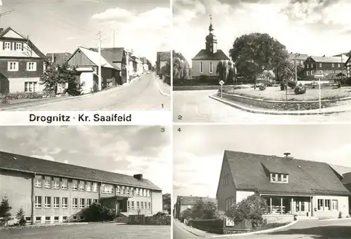AK / Ansichtskarte Drognitz Zentralschule Konsum Kaufhalle Drognitz