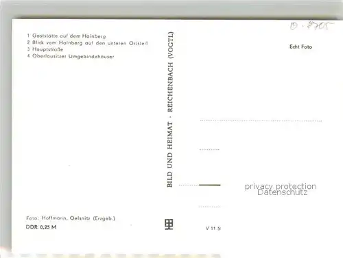 AK / Ansichtskarte Ebersbach_Sachsen Gaststaette Hainberg Unterer Ortsteil Hauptstrasse Umgebindehaeuser Ebersbach Sachsen