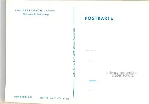 AK / Ansichtskarte Ebersbach_Sachsen Blick vom Schlechteberg Ebersbach Sachsen