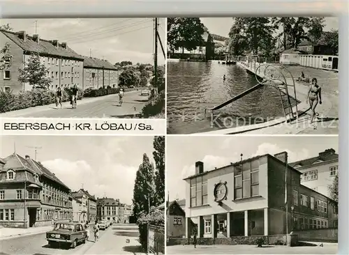 AK / Ansichtskarte Ebersbach Neugersdorf Camillo Gocht Strasse Sommerbad Bahnhofstrasse Krankenhaus Ebersbach Neugersdorf