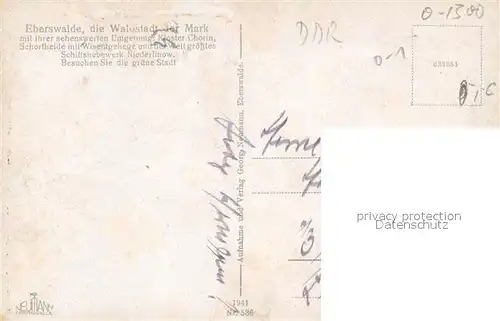 AK / Ansichtskarte Eberswalde Wasserfall am Weidendamm Eberswalde