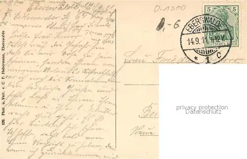 AK / Ansichtskarte Eberswalde Promenade Eberswalde