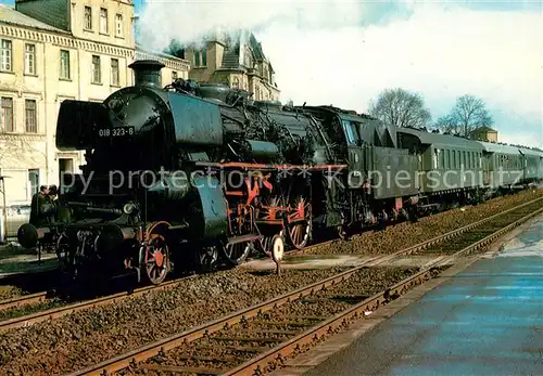 AK / Ansichtskarte Eisenbahn Schnellzug Lokomotive 018 323 6 Lokomotive J. A. Maffei 1920 Eisenbahn