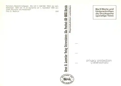 AK / Ansichtskarte Eisenbahn Waldenburger Bahn  Eisenbahn