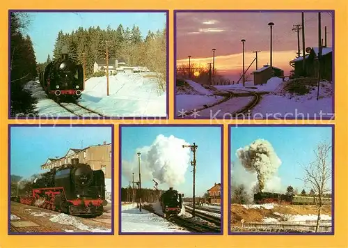 AK / Ansichtskarte Eisenbahn Vogtlandrundfahrt Traditionslokomotive 50 849 der DR Eisenbahn