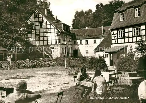 AK / Ansichtskarte Eisenberg_Thueringen Waldcafe Schoessersmuehle Eisenberg Thueringen