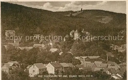 AK / Ansichtskarte Elgersburg Panorama mit Karl Eduard Warte Elgersburg