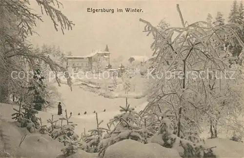 AK / Ansichtskarte Elgersburg Winterpanorama Elgersburg