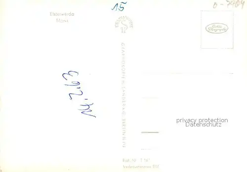 AK / Ansichtskarte Elsterwerda Markt Elsterwerda