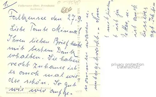 AK / Ansichtskarte Falkensee Rathaus Falkensee