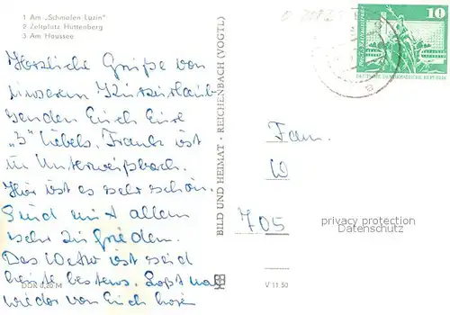 AK / Ansichtskarte Feldberg_Mecklenburg Schmalen Luzin Zeltplatz Huettenberg Haussee Feldberg_Mecklenburg