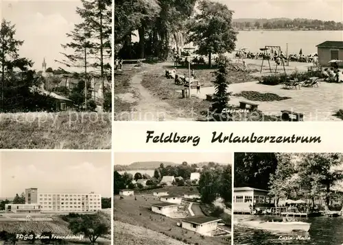 AK / Ansichtskarte Feldberg_Mecklenburg Liegewiese FDGB Heim Freundschaft Panoamen Feldberg_Mecklenburg