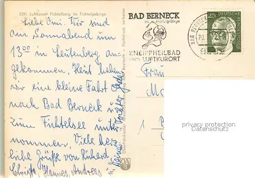 AK / Ansichtskarte Fichtelberg_Bayreuth Strassenpartie Kirche Fichtelberg Bayreuth