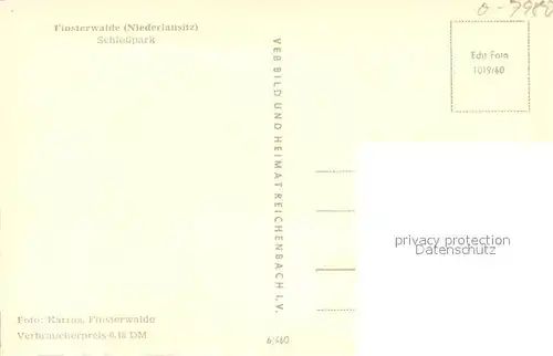 AK / Ansichtskarte Finsterwalde Schlosspark Finsterwalde