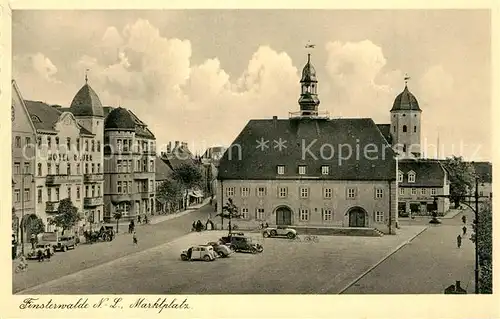 AK / Ansichtskarte Finsterwalde Marktplatz Finsterwalde