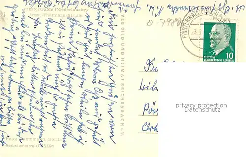 AK / Ansichtskarte Finsterwalde Ernst Thaelmann Strasse Finsterwalde