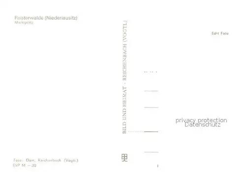 AK / Ansichtskarte Finsterwalde Marktplatz Finsterwalde